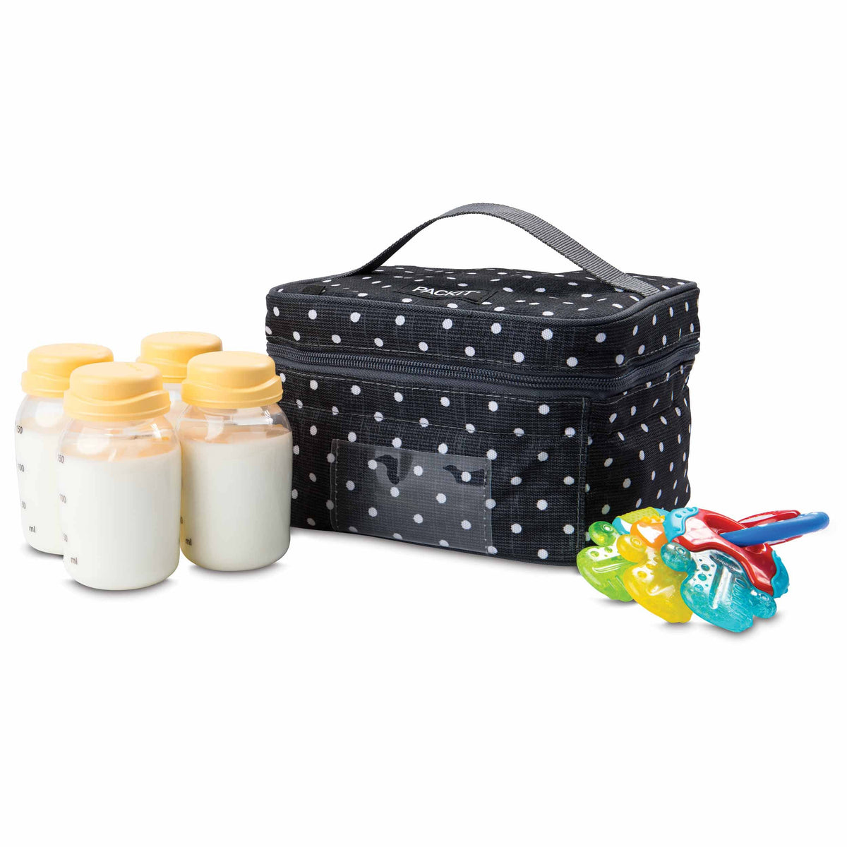 freezable-breastmilk-and-formula-cooler-s9 2023_Breastmilk-Cooler_Polka-Dots_Left_Food-Combo_Lores.jpg