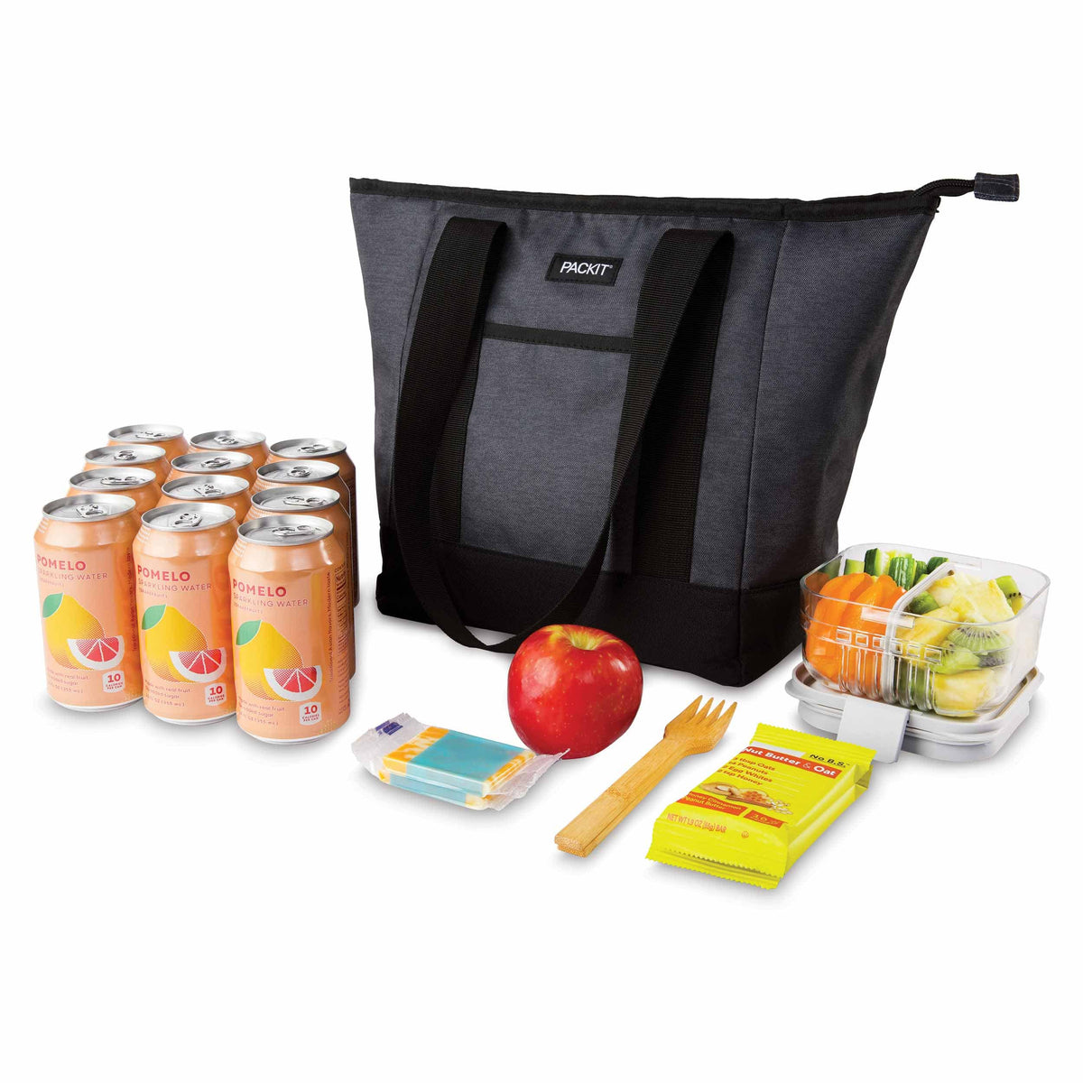 freezable-12-can-tote-cooler-h5 freezable-12-can-tote-cooler-city-charcoal-food-combo.jpg