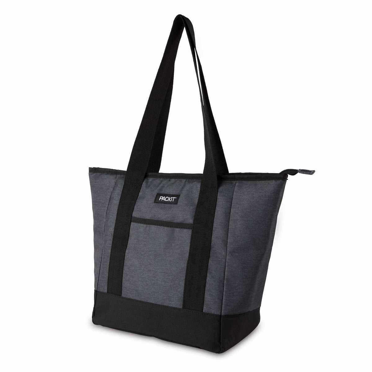 freezable-12-can-tote-cooler-h5 freezable-12-can-tote-cooler-city-charcoal-left-angled.jpg