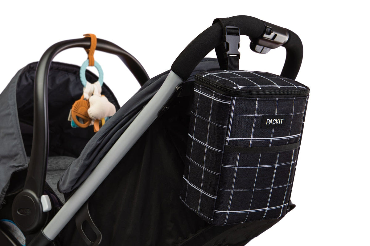 freezable-double-baby-bottle-bag-j1 freezable-double-baby-bottle-bag-black-grid-lifestyle-stroller.jpg