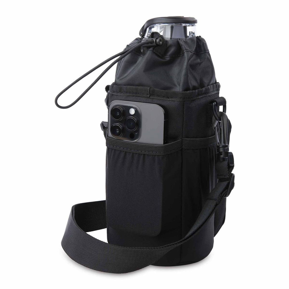 freezable-hydration-crossbody-j1 freezable-hydration-crossbody-black-back-elastic-slip-pocket.jpg