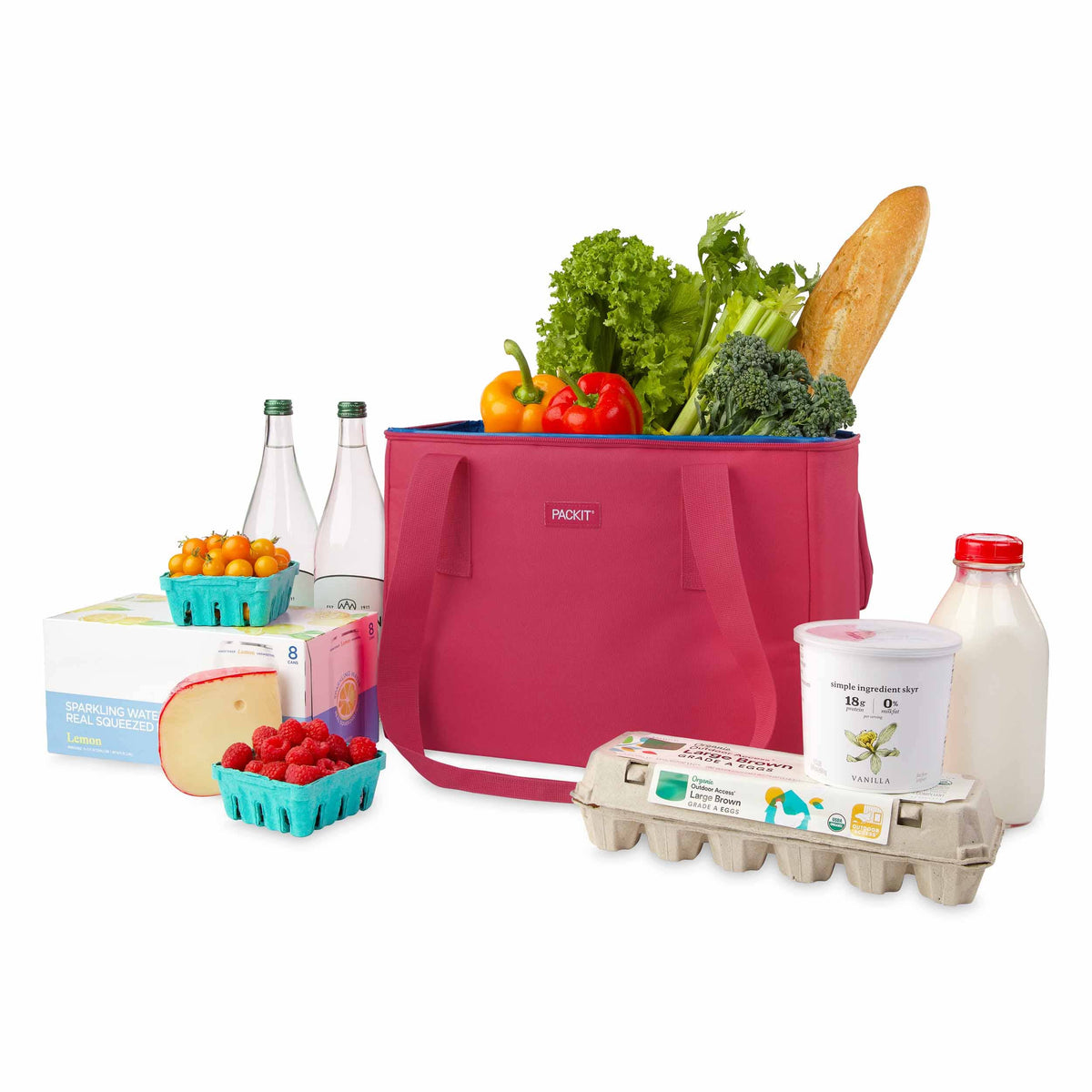 freezable-market-tote-v0 freezable-market-tote-magenta-food-combo.jpg